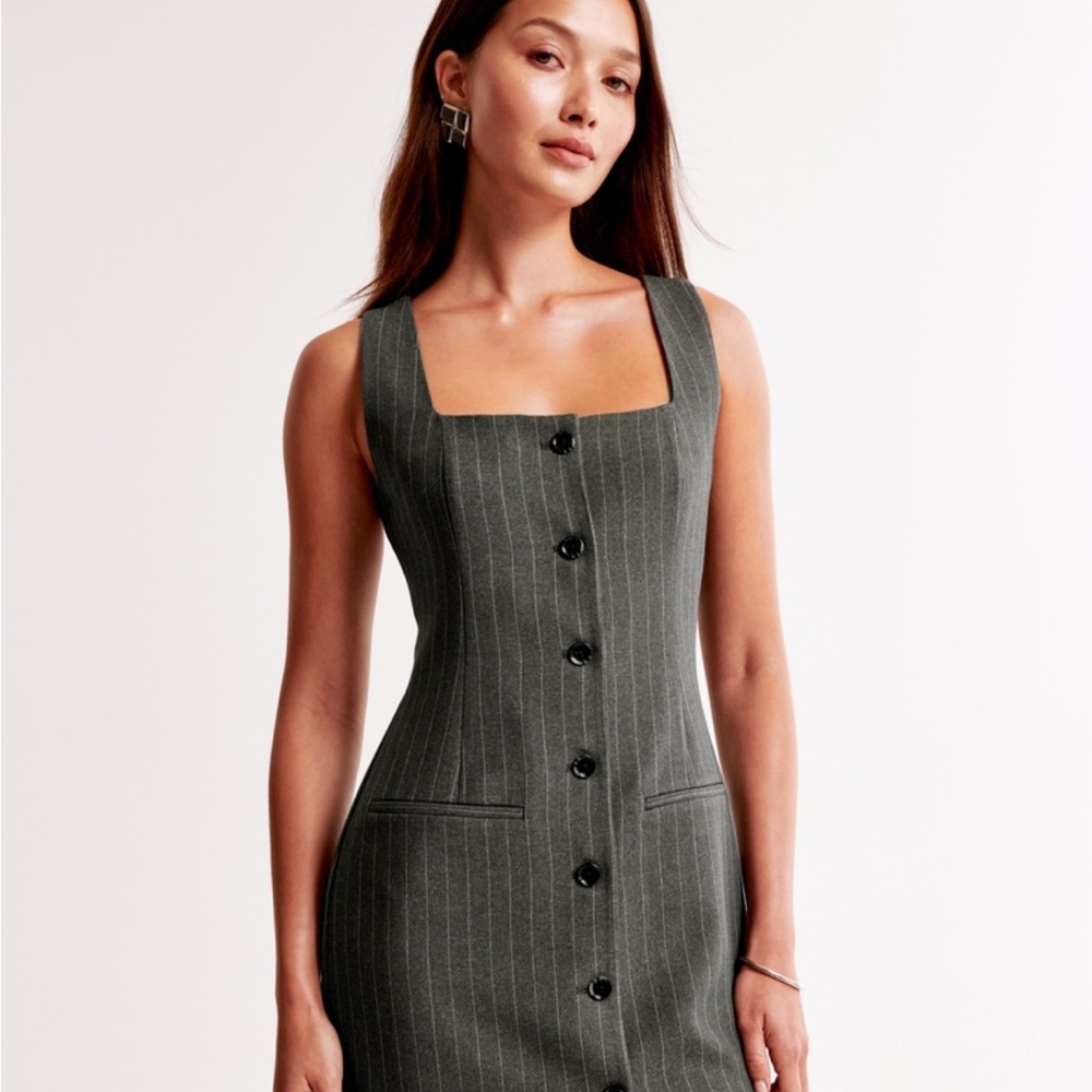 Abercrombie & Fitch A&F Mara Squareneck Vest Mini Dress SP NWT